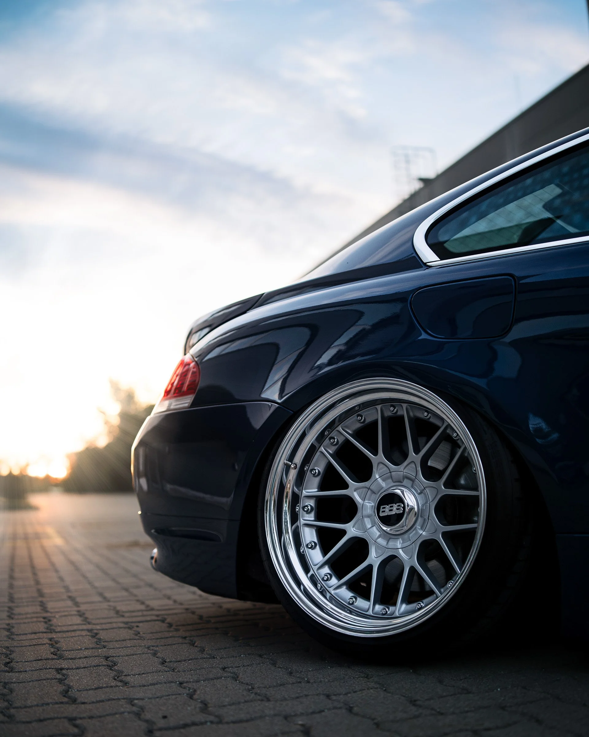 BMW 645Ci első kerék és airride futómű részlete