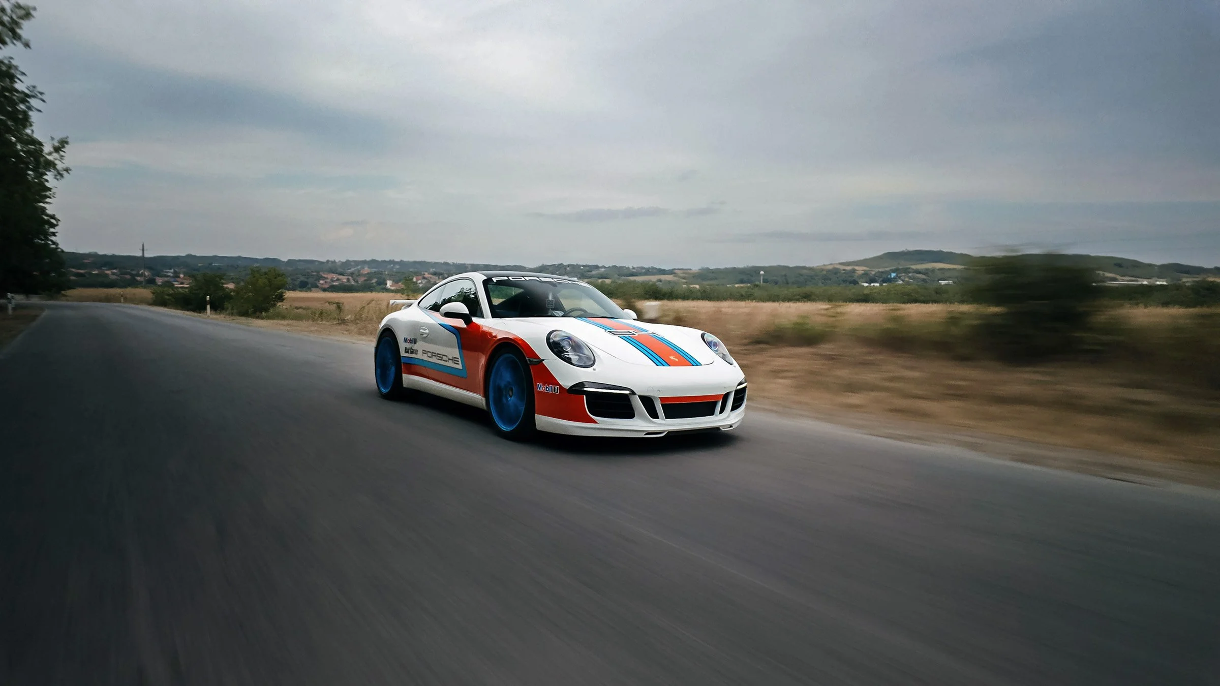 2014 Porsche 911 mozgás közbeni rollshot fotó Mogyoródon