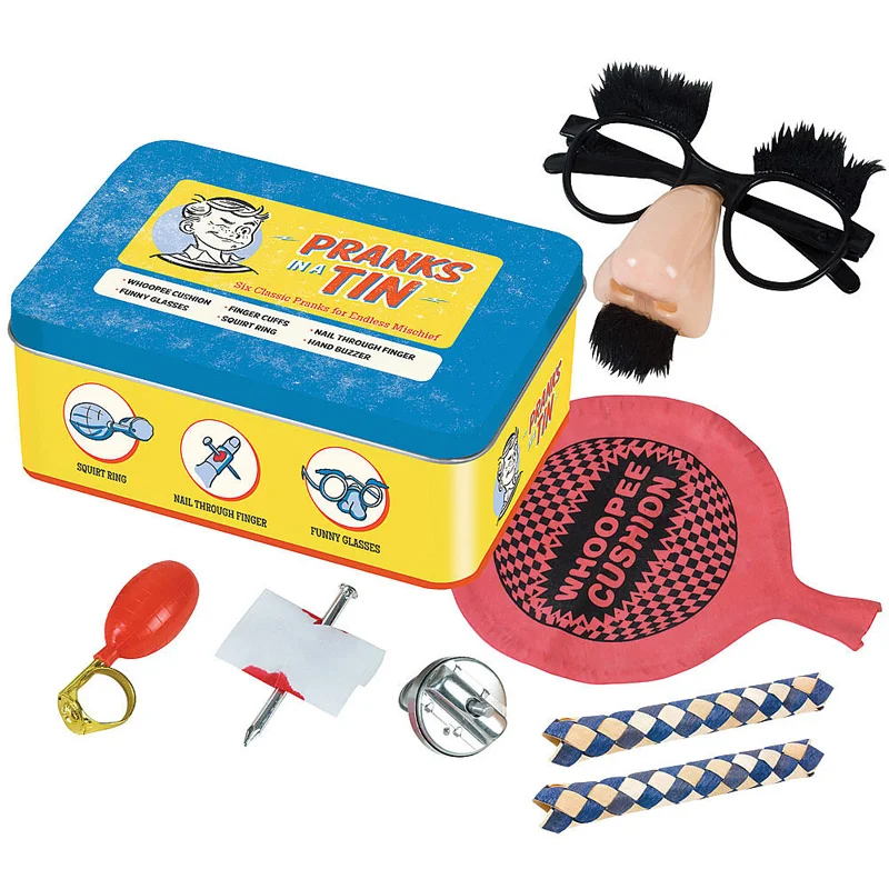 Classic Pranks in a Tin, $10.50