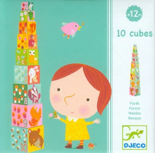 Stacking blocks from Djeco - we have different styles in stock. Come visit!