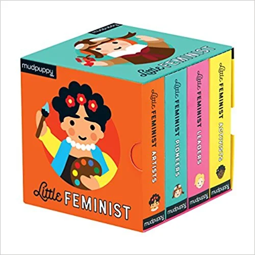 Mudpuppy's Little Feminist Board Book Set is comprised of colorful illustrated portraits of real women who have made historical impact on the world. Includes such women as:Maya Angelou, Lucille Ball,&nbsp; Queen Elizabeth I, Indira Gandhi, Hillary C…