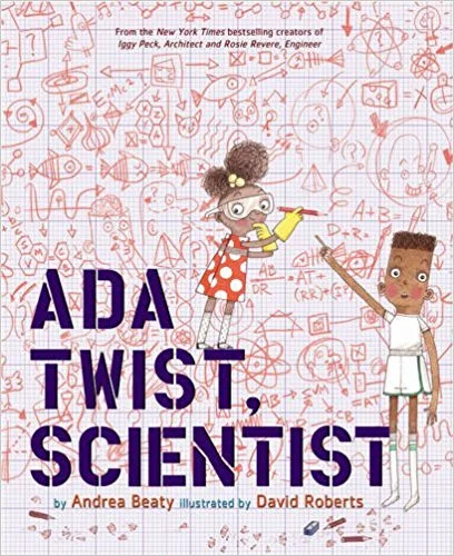 Like her classmates, builder Iggy and inventor Rosie, scientist Ada, a character of color, has a boundless imagination and has always been hopelessly curious. Why are there pointy things stuck to a rose? Why are there hairs growing inside your nose?…