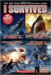 Lauren Tarshis brings history's most exciting and terrifying events to life in the thrilling I SURVIVED series. This edition has the first 4 books, about kids surviving sinking ships, shark attacks, a hurricane and the bombing that launched the Unit…