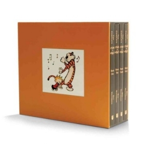 A four-volume slipcased paperback edition of the original best-selling set includes all the Calvin and Hobbes cartoons that appeared in syndication and celebrates Watterson's creative mastery through the infamous antics of the intrepid 6-year-old an…