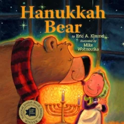 On the first night of Hanukkah, one huge, hungry bear smells Bubbe Brayna frying her legendary latkes. The bear shows up at her door — at the same moment, it happens, that she’s expecting the village rabbi. Thanks to her poor eyesight, a fun-filled case of mistaken identity ensues as Bubbe Brayna thinks the bear is the rabbi; she feeds him latkes and insists he play a game of dreidel and light the menorah. $6.99