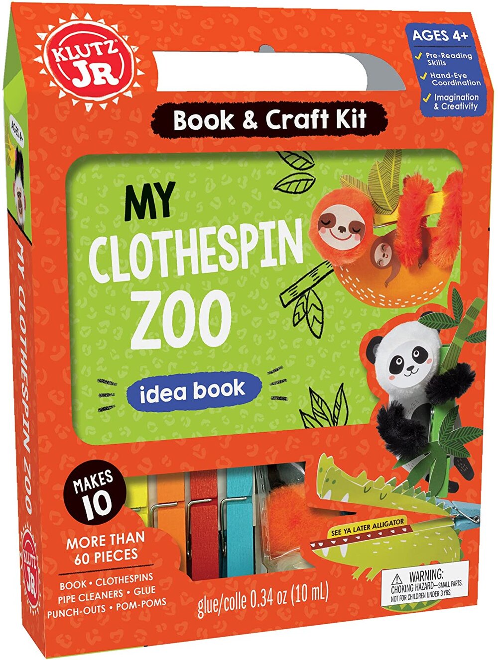 Klutz Jr My Clothespin Zoo Craft Kit Big Blue Marble Bookstore