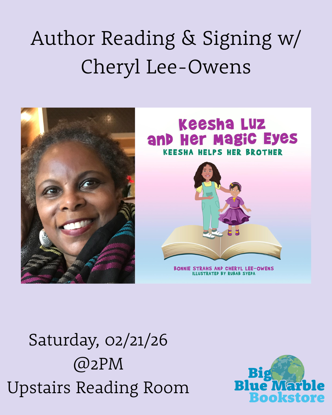 Author Reading &amp; Signing w/ Cheryl Lee-Owens