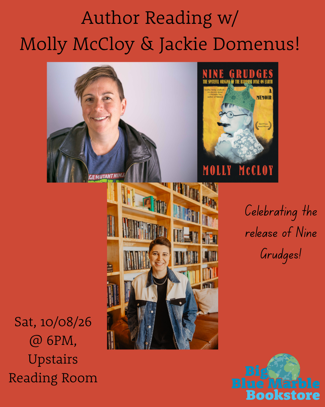 Reading and Signing with Molly McCloy & Jackie Domenus Graphic!