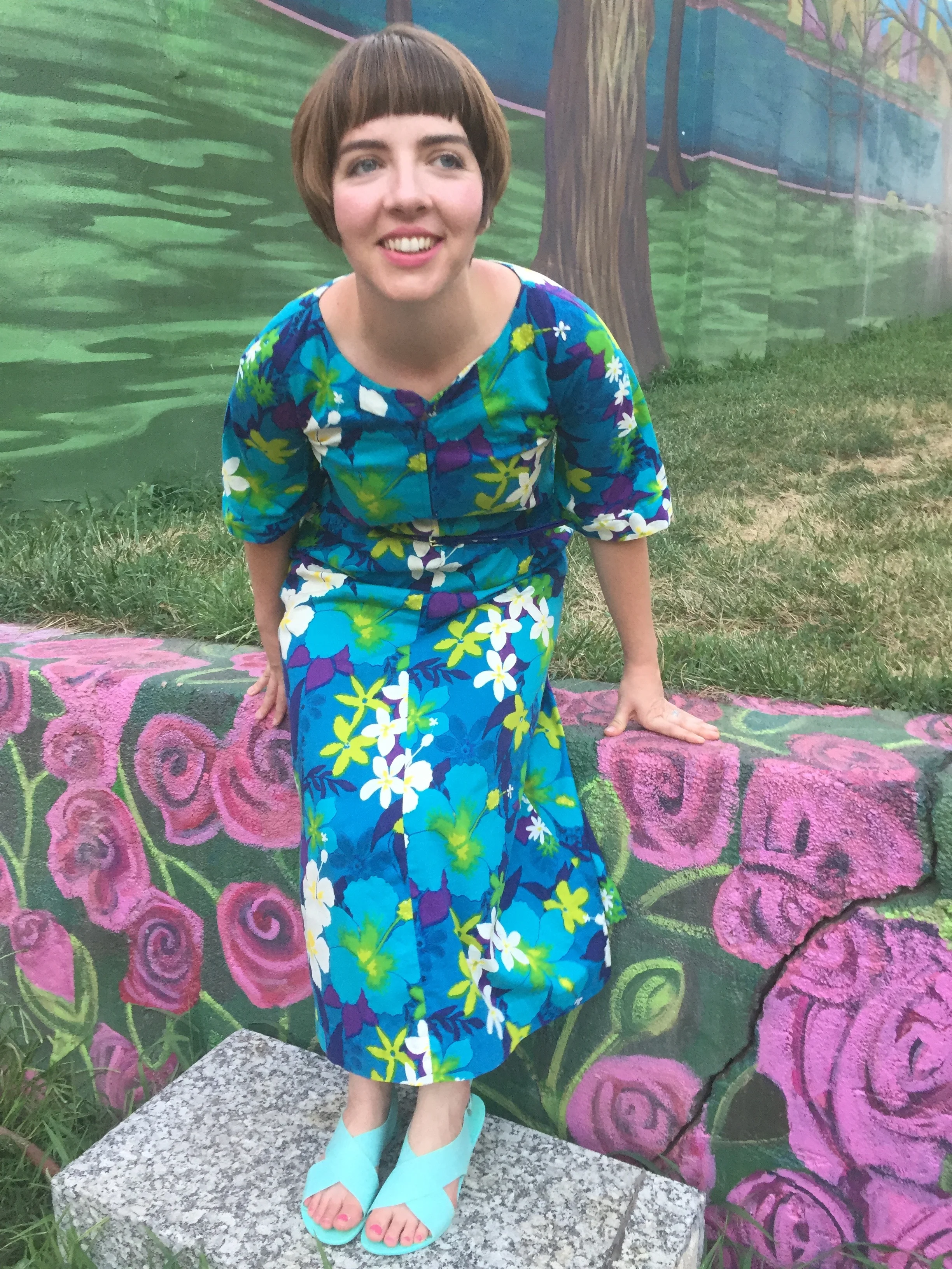 Thankfully there aren't increasingly smaller versions of me hidden under this dress, tho. 