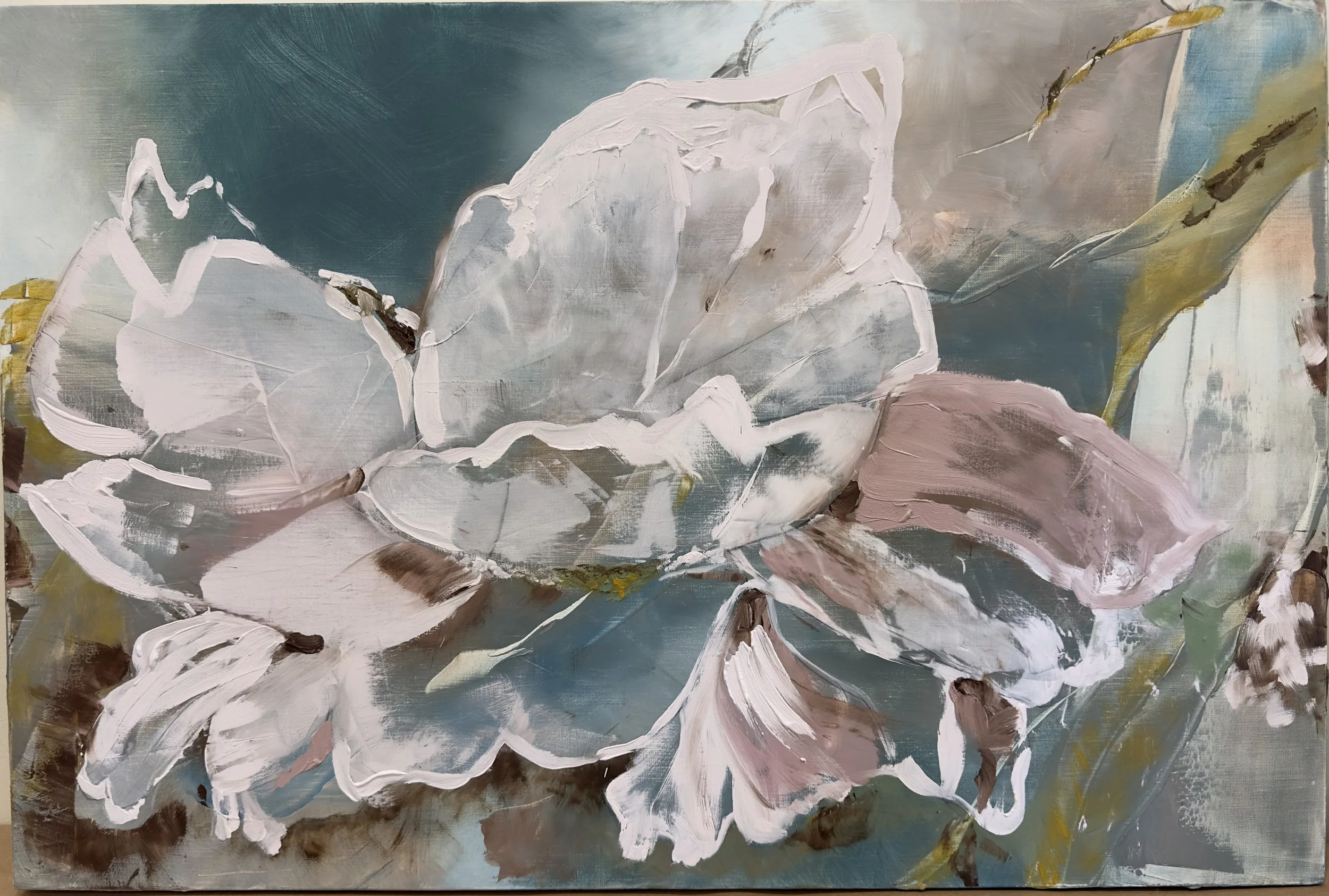 Oil paintings and mineral pigment paintings