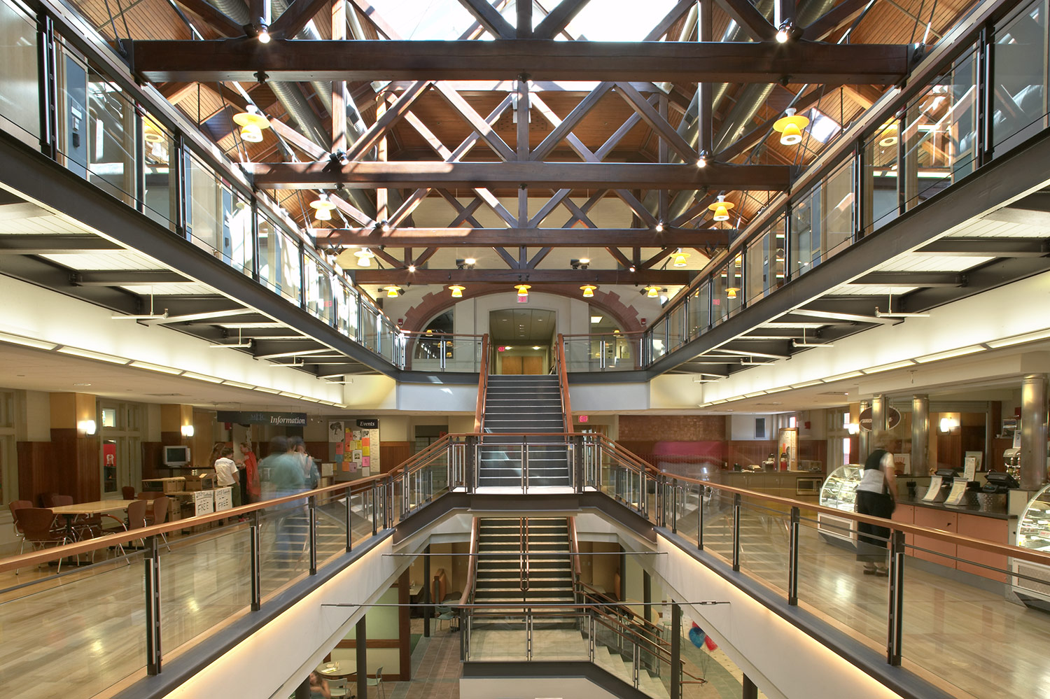 Skylit atrium within the original 1901 building