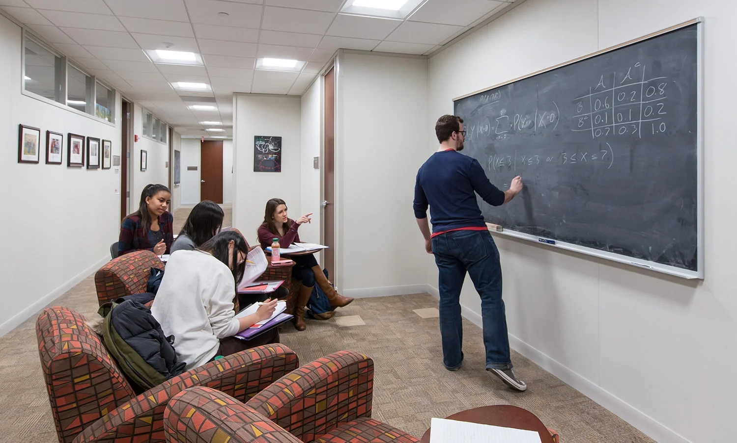 "Math in the corridors"