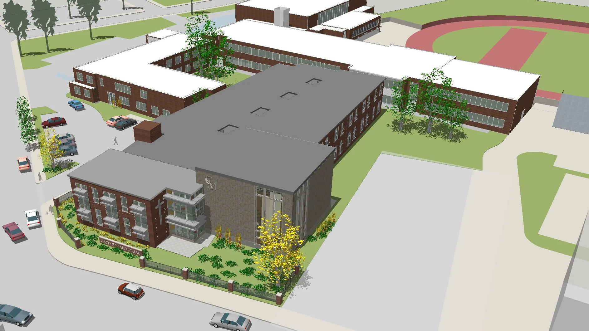 Aerial view of proposed expansion
