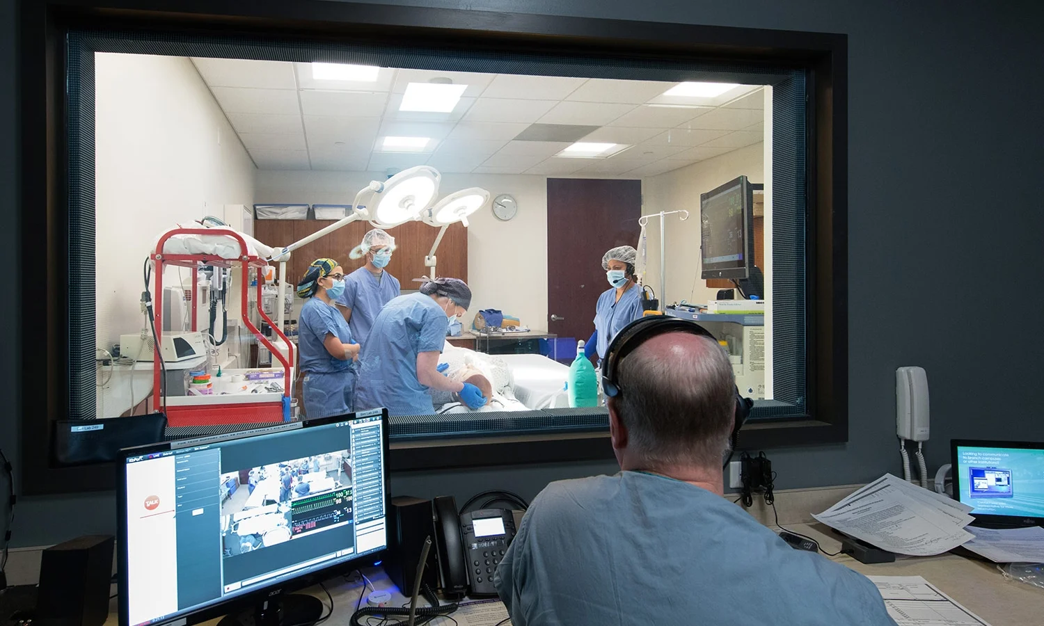 Connell School of Nursing Simulation Lab Control Room