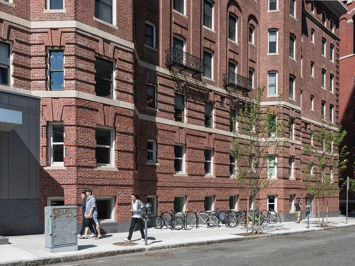 Restored Belvidere Street facade