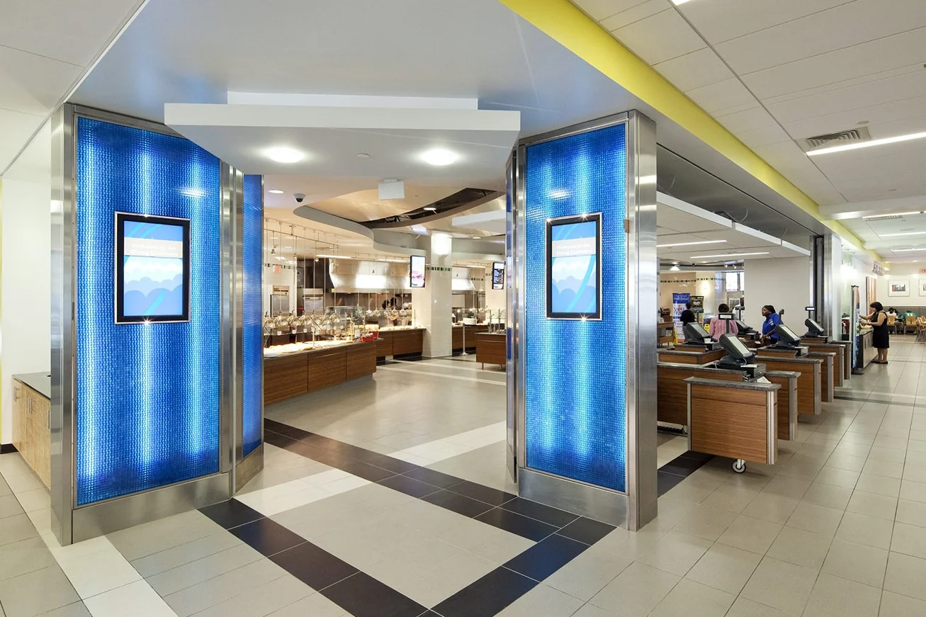 New entrance and checkout