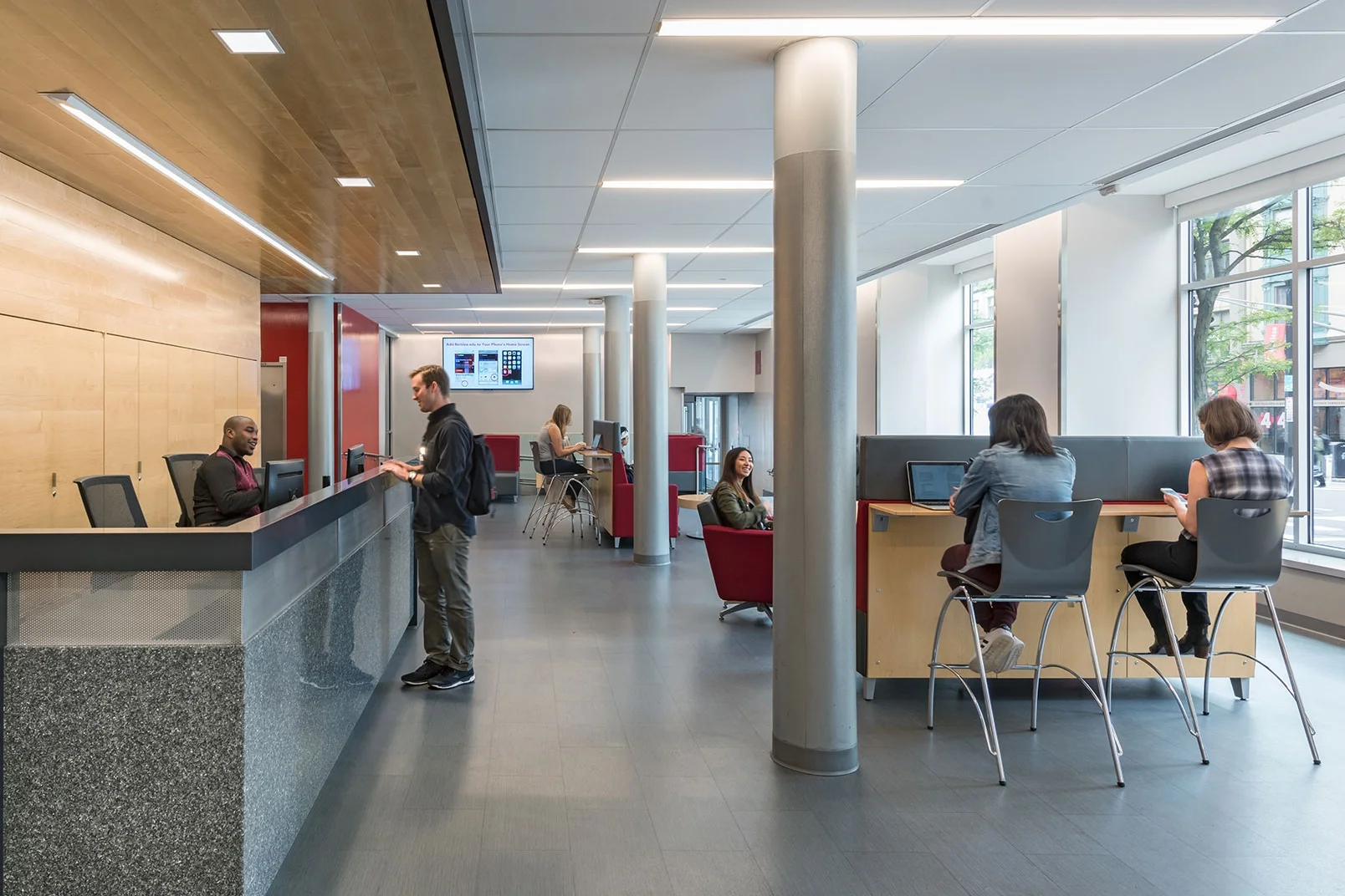 New Elevator Lobby and Student Lounge