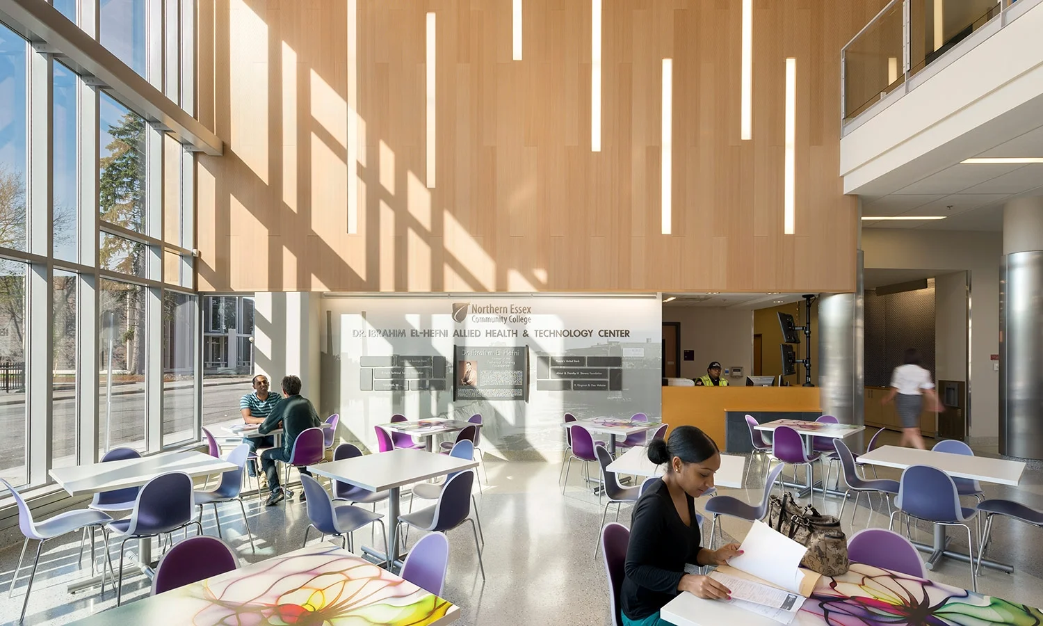 El-Hefni Allied Health and Technology Center atrium