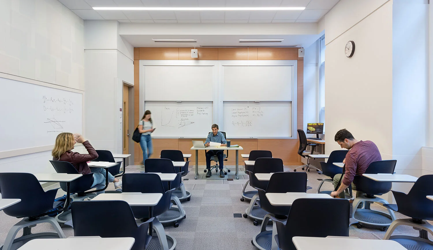 Classroom with movable furniture