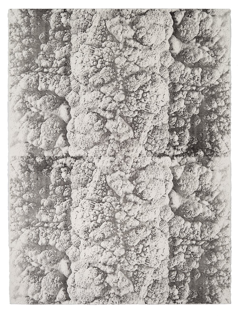 Svätopluk Mikyta: Antiorganic surface IV., 2017, aceton print, size: 76,5 x 57,5