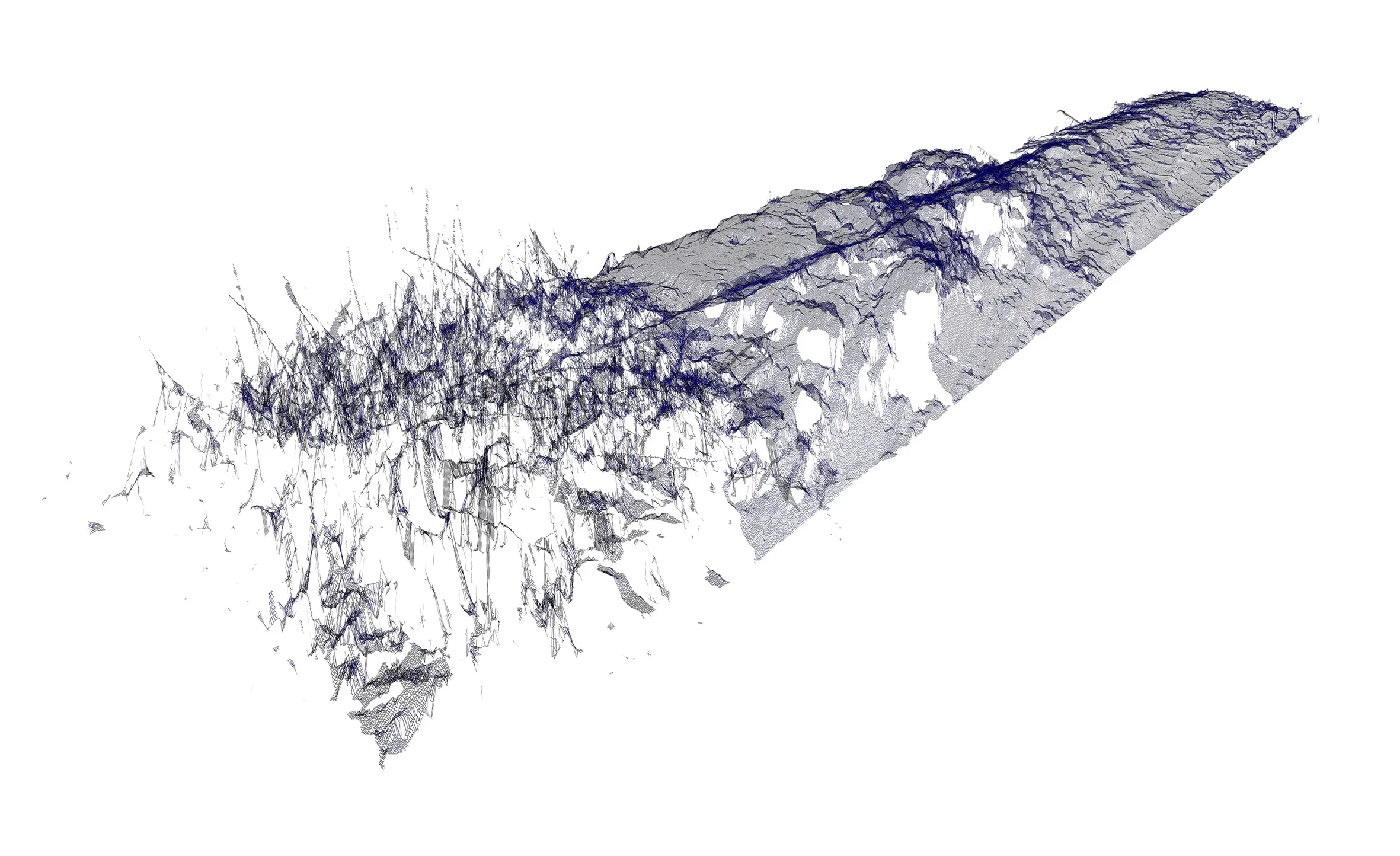 Untitled linear land study (tyre road middle)