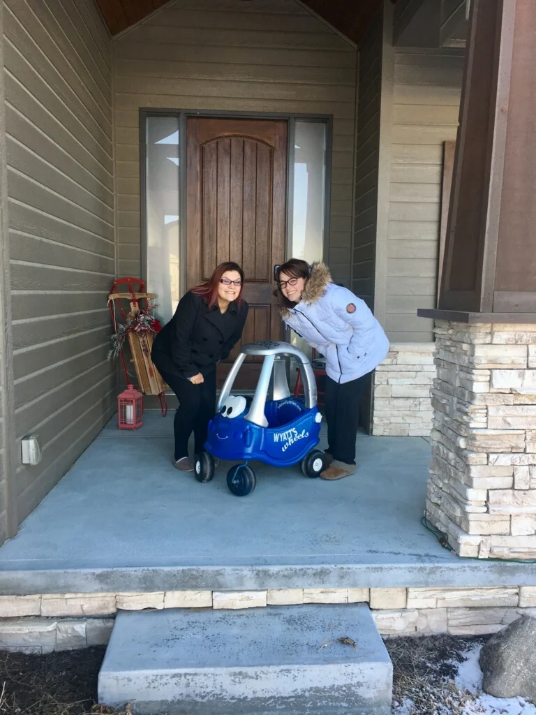 Wyatt's Wheels at His Next Stop