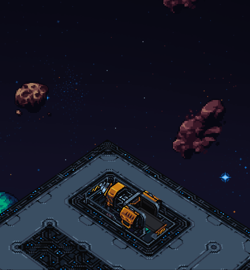 Mining drones return with random resources