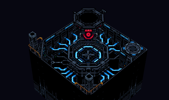 The Nanobot station is placed directly on the core.