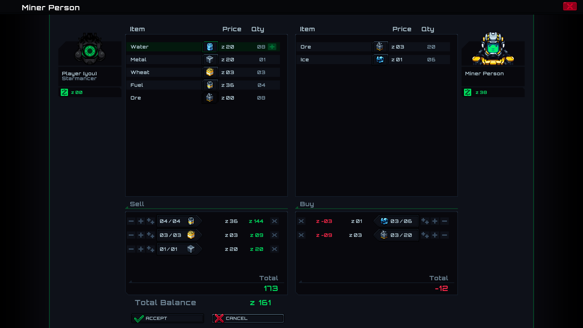 The accept button is grayed out because the trader doesn’t have enough funds