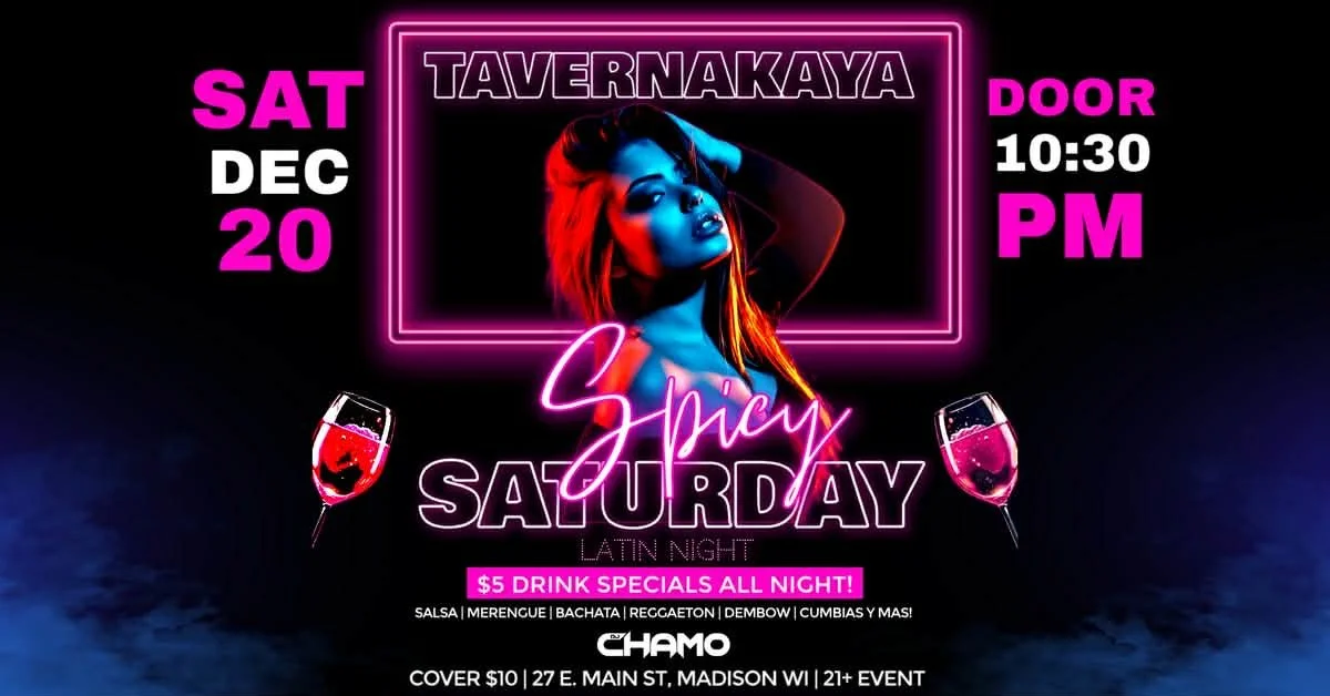 Spicy Saturday Latin Night w/ DJ Chamo