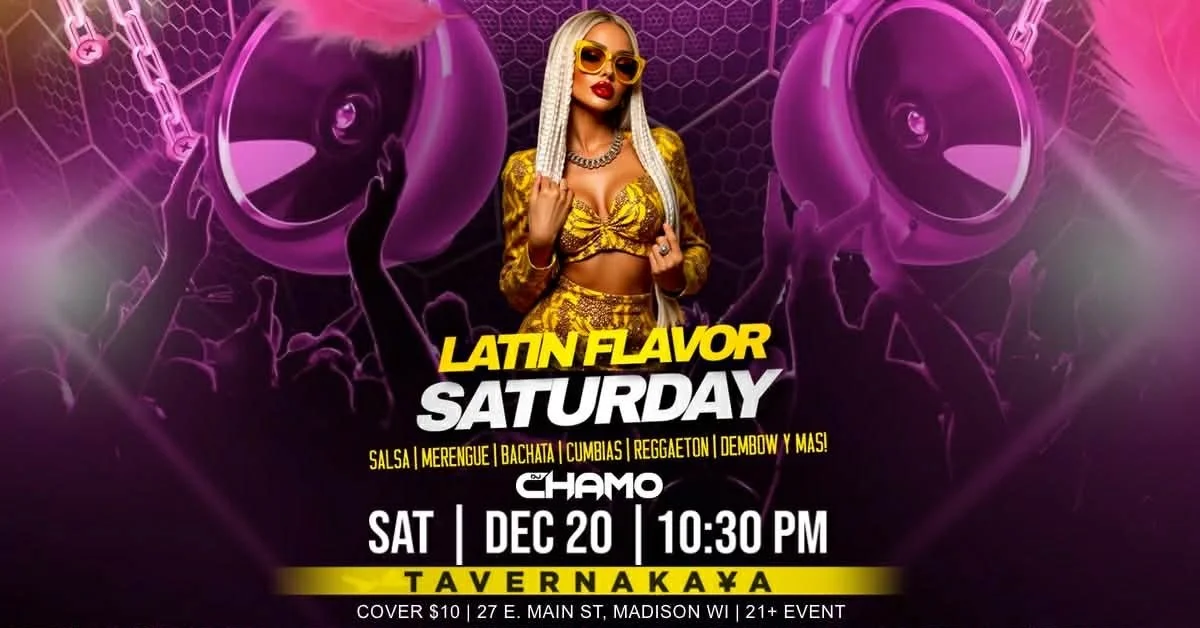 Latin Flavor Saturday w/ DJ Chamo