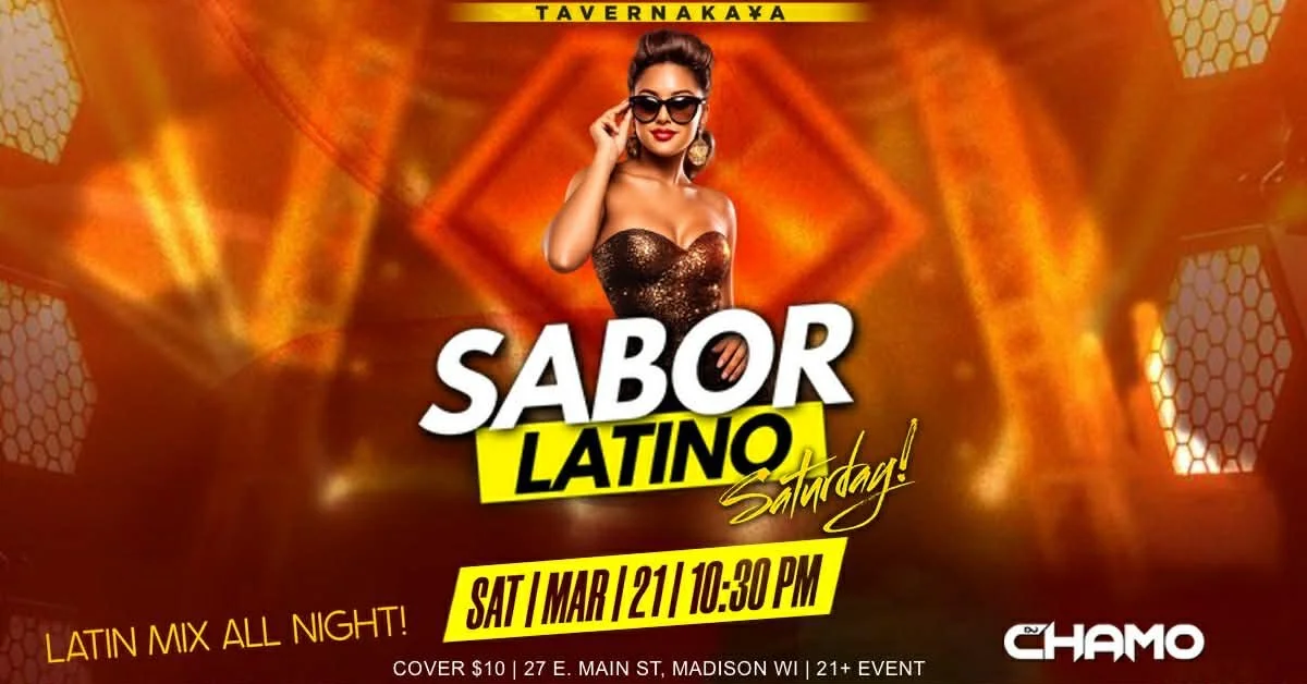 Sabor Latino Saturday w/ DJ Chamo