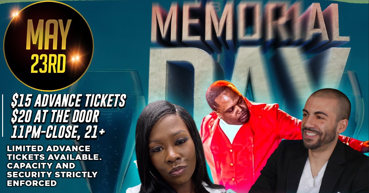 Memorial Day Night Party w/ DJ Pain 1 hosted by Cupcake &amp; Laughmaster