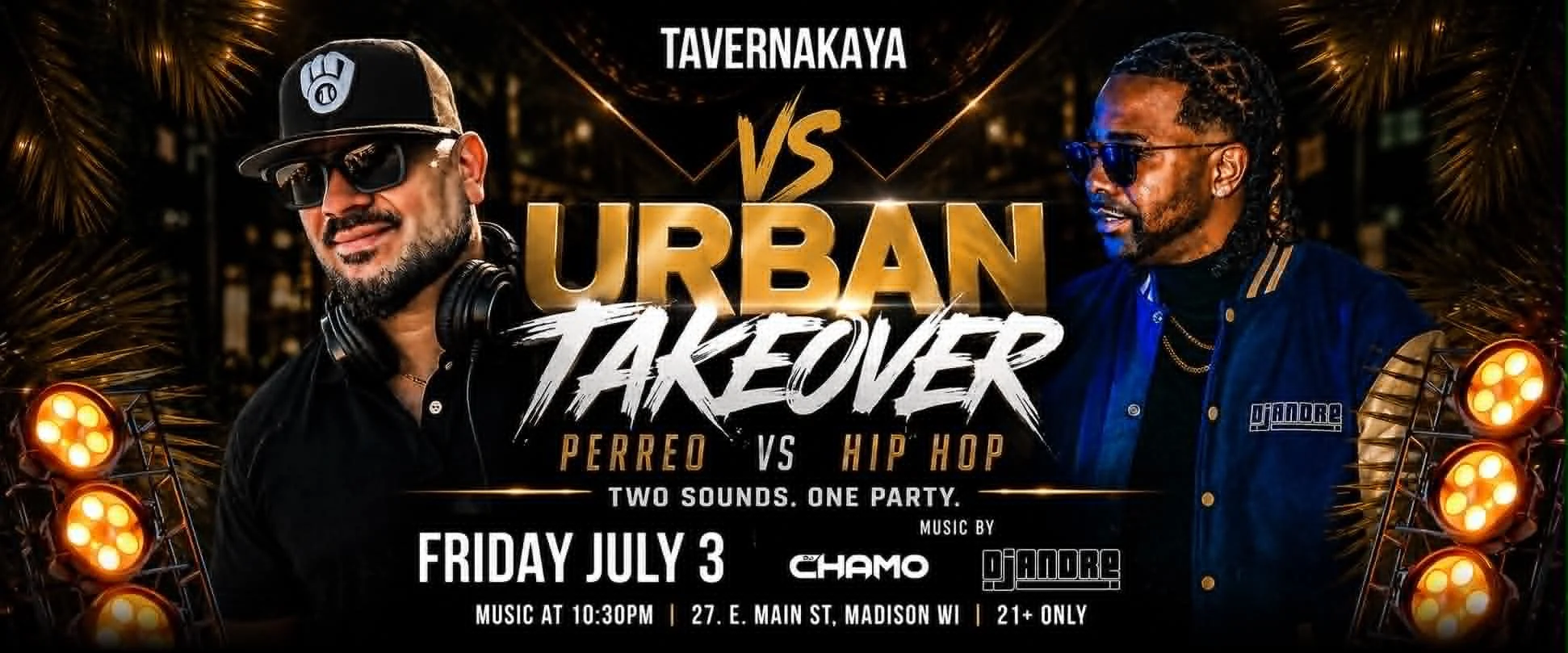 Perreo vs Hip Hop Dance Party w/ DJ Chamo &amp; DJ Andre