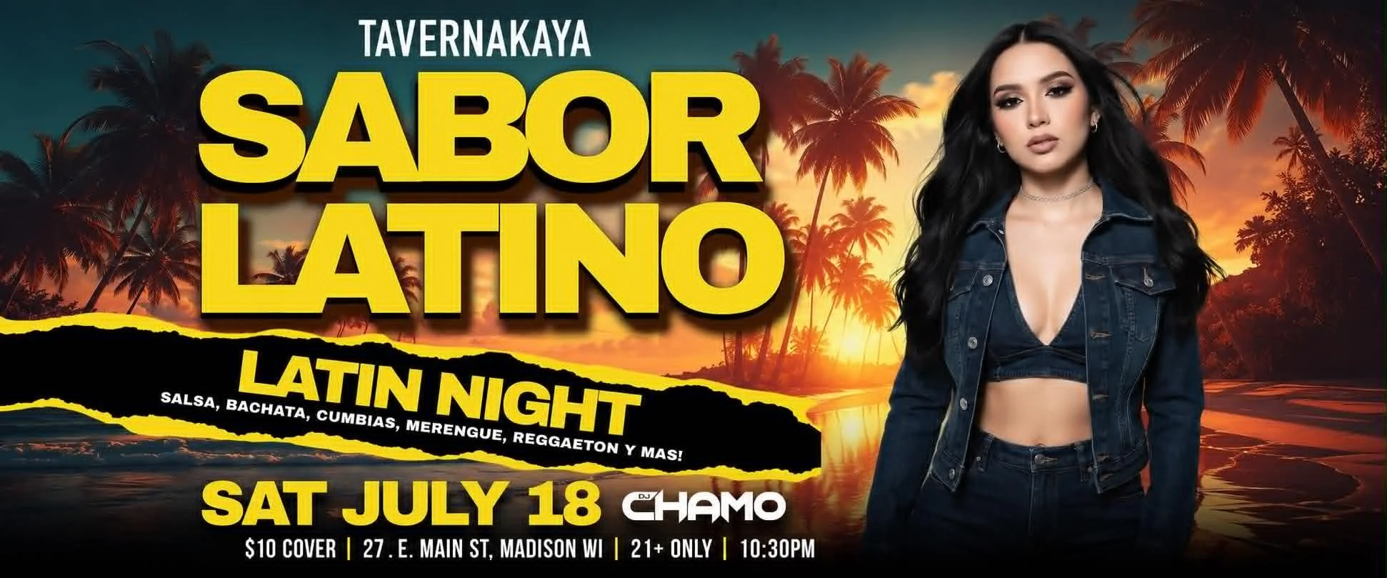 Sabor Latino Saturday w/ DJ Chamo 