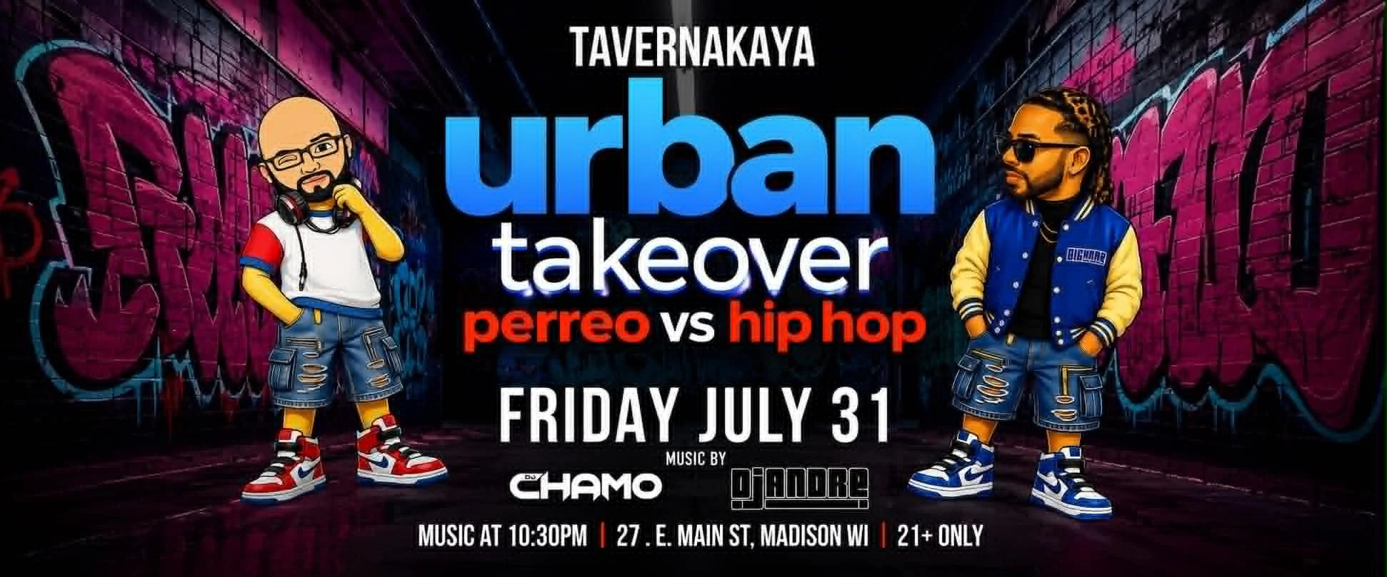 URBAN TAKEOVER Perreo vs Hip Hop Dance Party w/ DJ Chamo &amp; DJ Andre