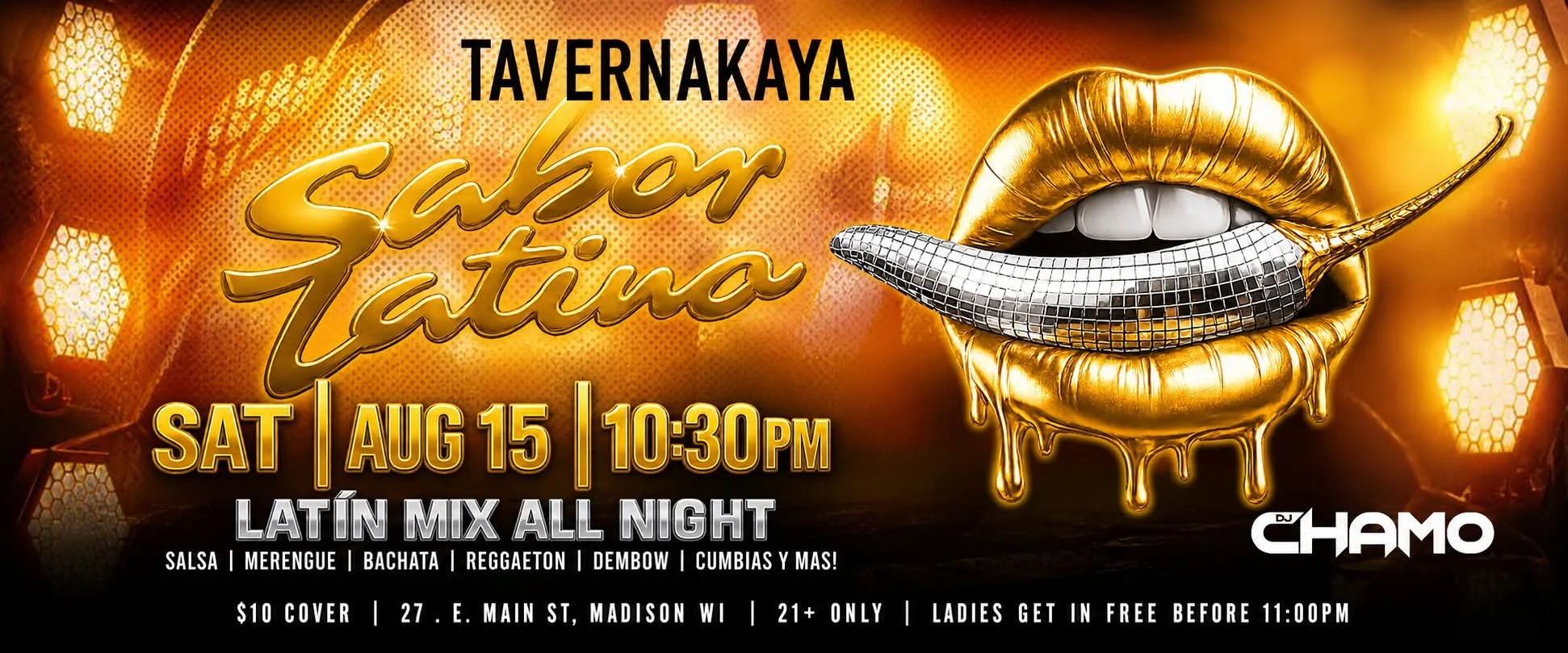 Sabor Latino Saturday w/ DJ Chamo