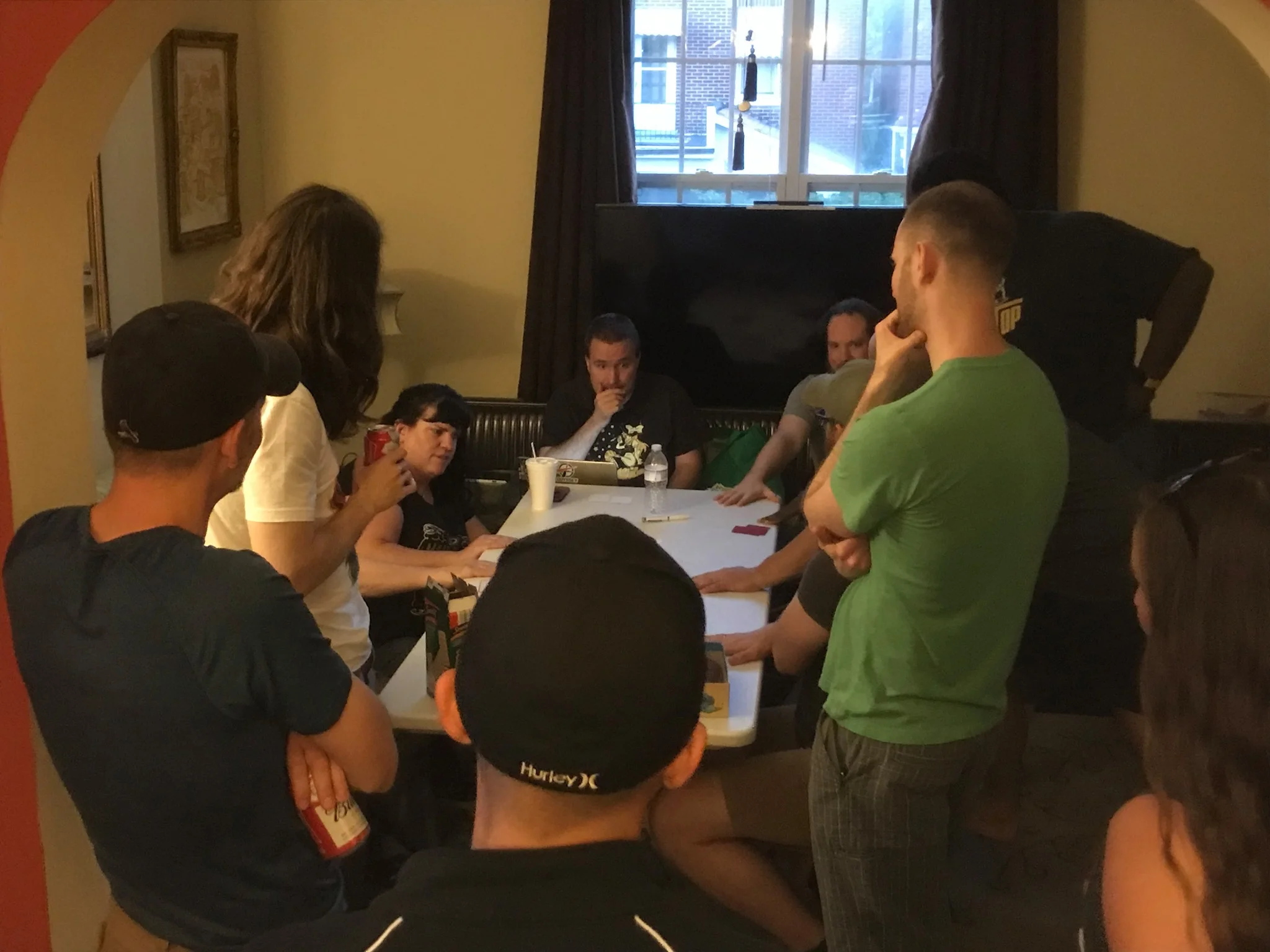 An impromptu group feedback session