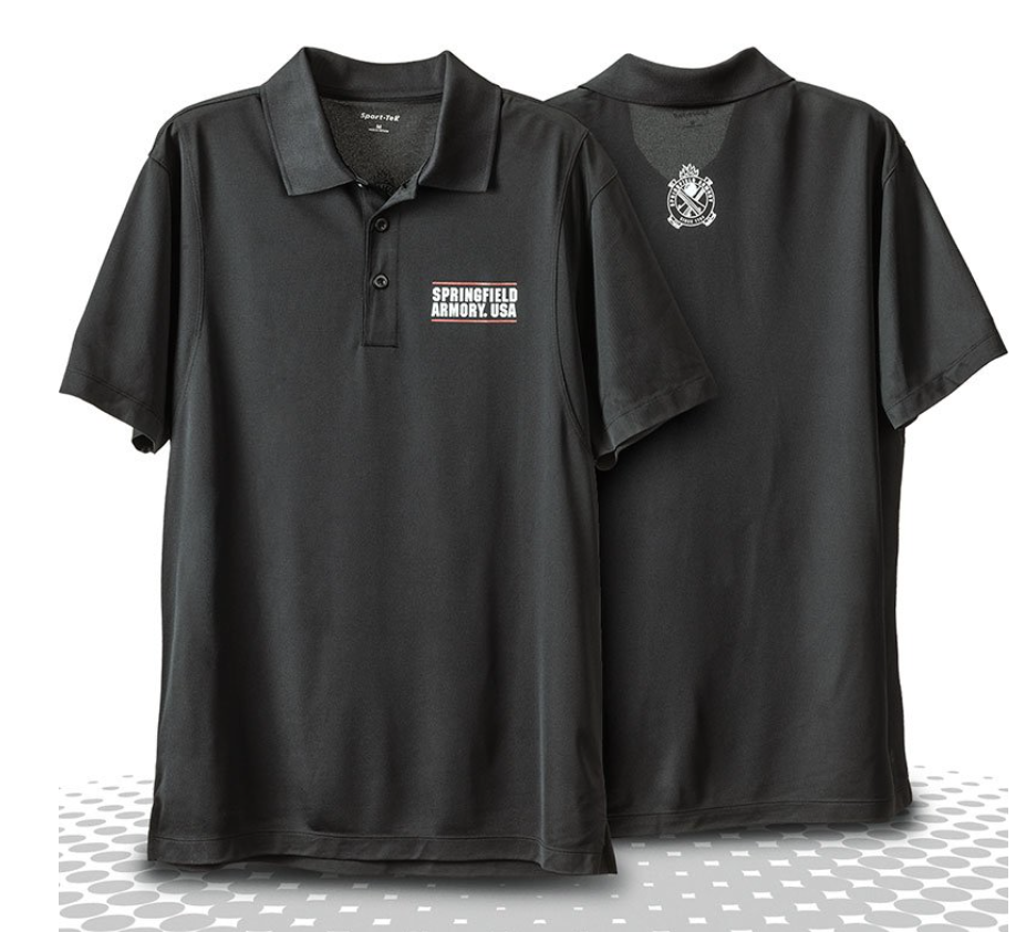 Springfield Armory USA Cross Cannon Mesh Polo, $36.50 Photo Credit: Springfield Armory