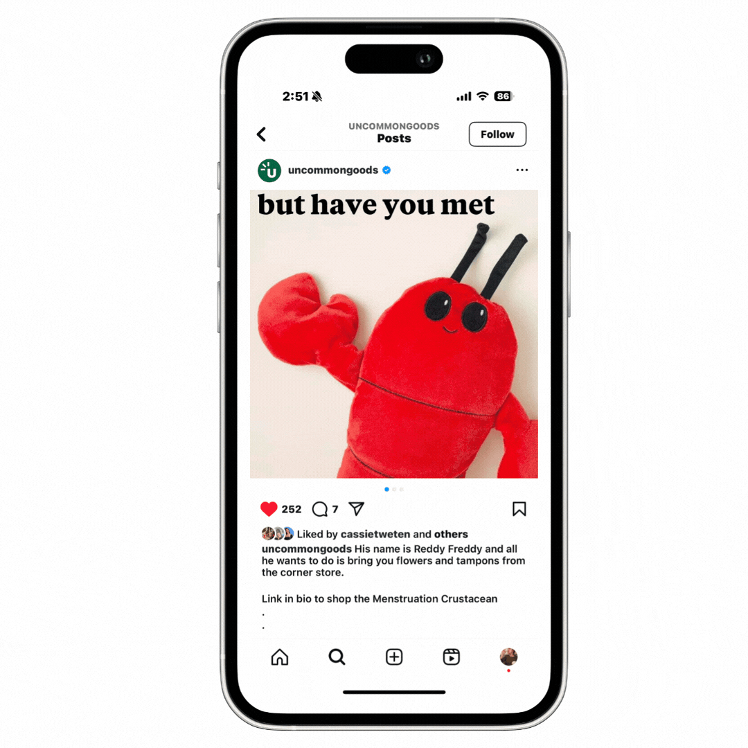 menstruation crustacean