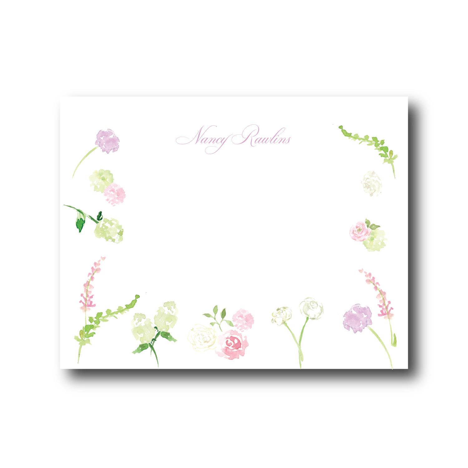 Pink and Green Flowers Stationery.png