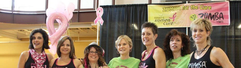 Maria, Susan, Cat. Fran, Lisa, Margie and Debbie at one of Cat's many breast cancer fundraisers in honor of her mom.