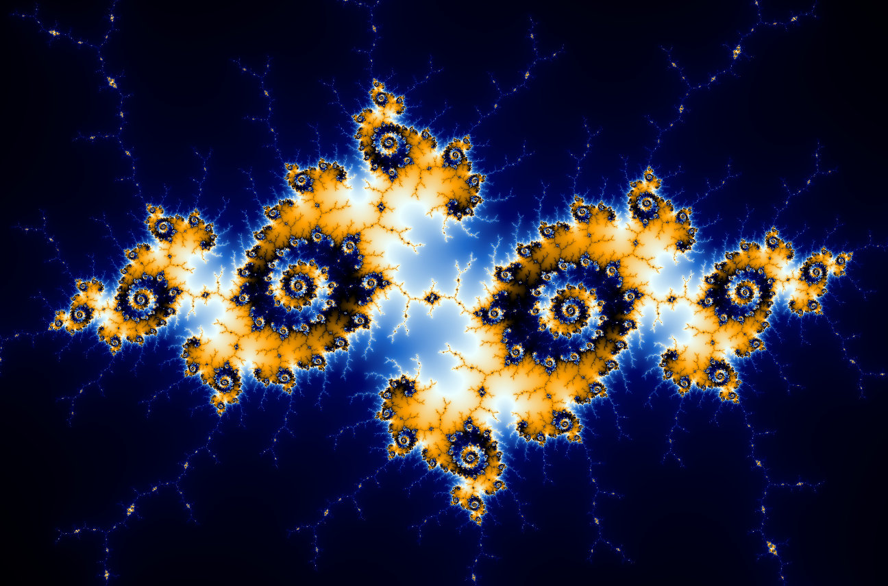This image of a portion of the Mandelbrot set was made by Binette228, and it is free to use according to the Creative Commons Attribution-Share Alike 3.0 Unported license. See link: https://creativecommons.org/licenses/by-sa/3.0/deed.en