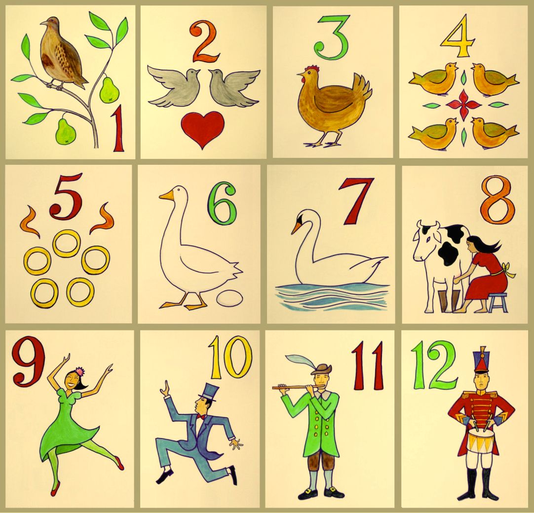 The Twelve Days of Christmas image: By Xavier Romero-Frias - Own work, CC BY-SA 3.0, https://commons.wikimedia.org/w/index.php?curid=23287278
