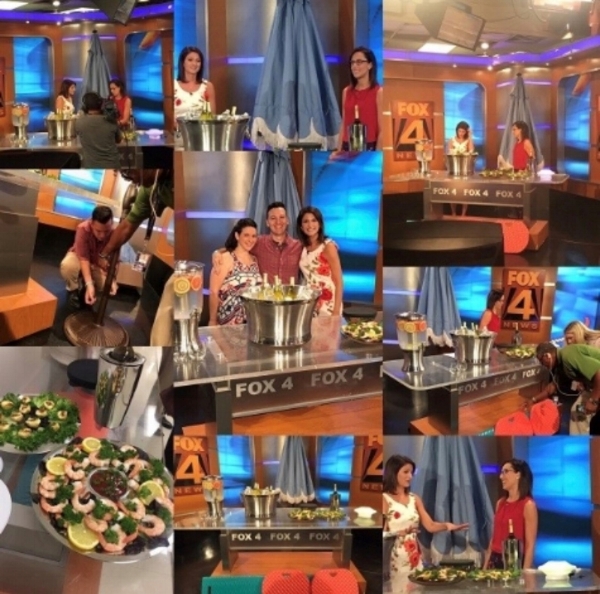Our current intern, John, attended a taping of FOX 4’s “Good Day” where he helped us set up for a segment featuring our client, Frontgate. Watch the segment here .