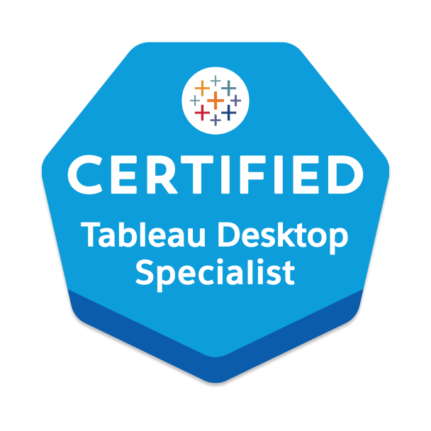 Tableau Desktop Specialist certification