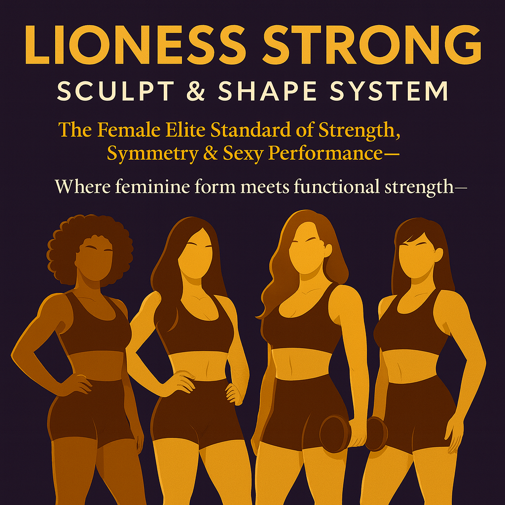 Lioness Strong™ : Sculpt & Shape System. The Female Elite Standard of Strength, Symmetry & Confident Performance