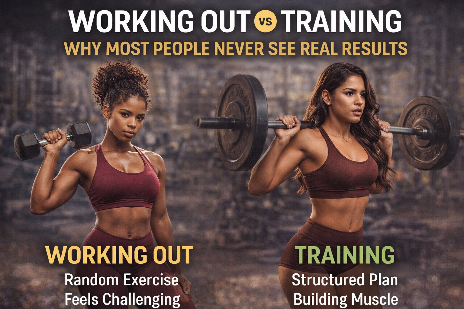 Working Out vs Training: Why Most People Never See Real Results