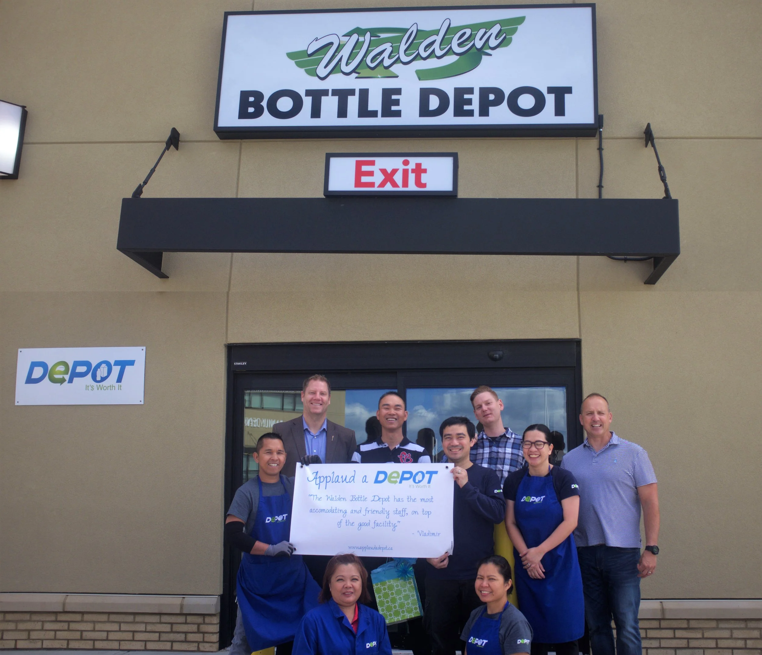 Applaud a Depot — Alberta Bottle Depot Association Applaud a Depot — Alberta Bottle Depot Association
