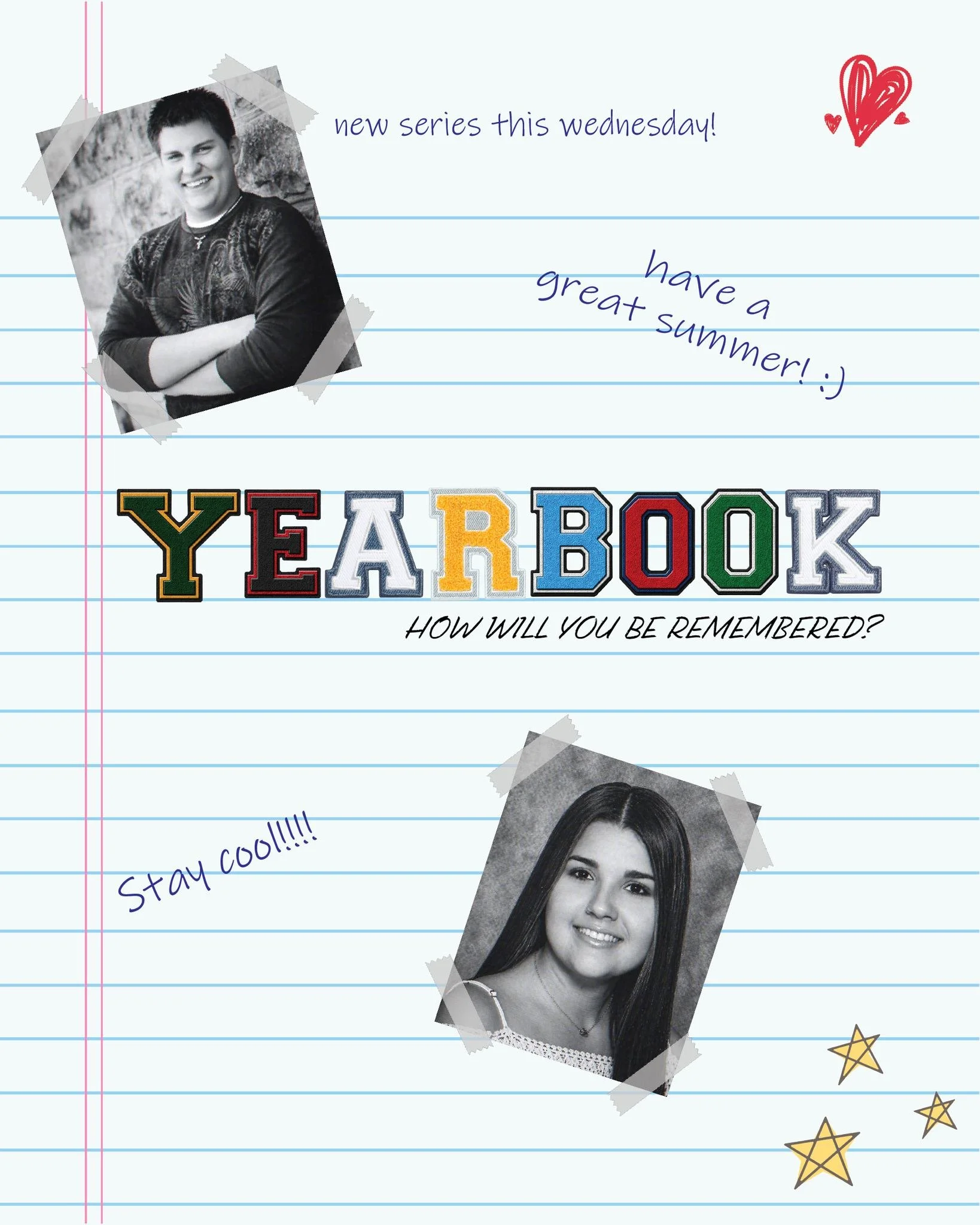 If your life was a yearbook page&hellip; what would it say?

Funny? Popular? Regret?
Or&hellip; faith?

New series starts THIS Wednesday at 7pm: YEARBOOK 📖
Real people. Real stories. Real faith.

Don&rsquo;t come alone 👀